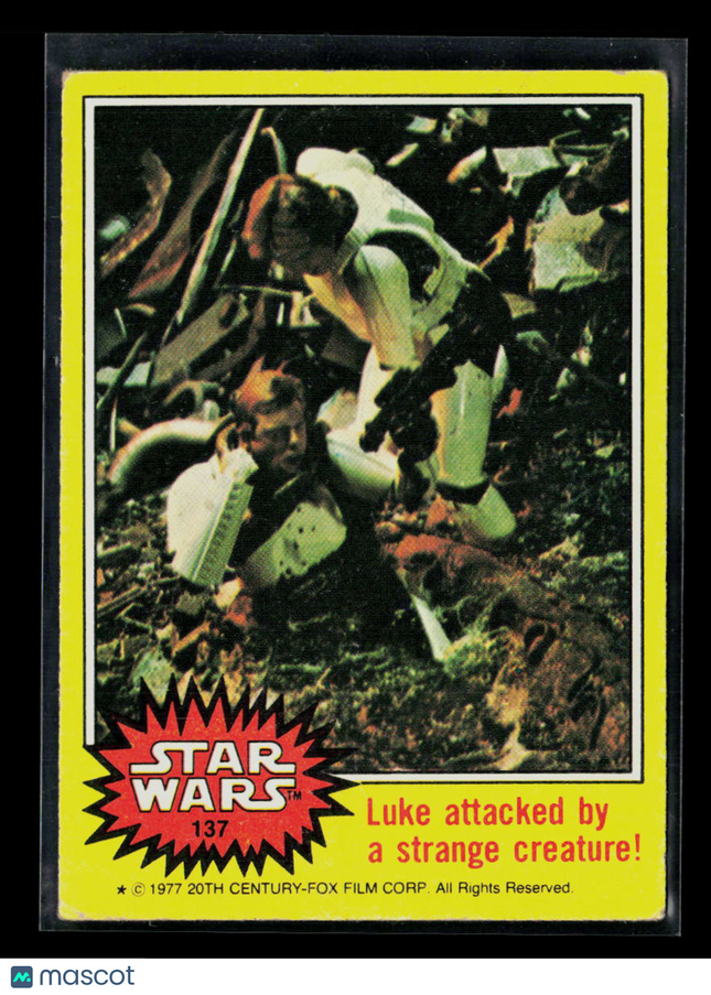 1977 Topps Star Wars Harrison Ford Mark Hamill #137