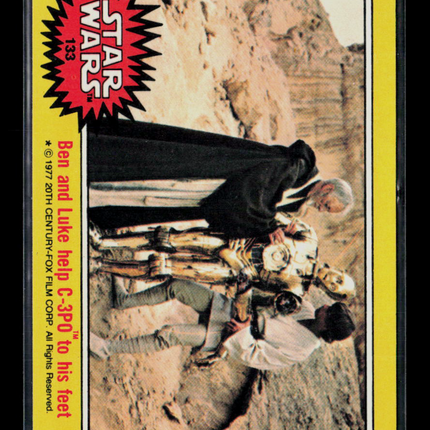 1977 Topps Star Wars Alec Guinness Anthony Daniels Mark Hamill #133