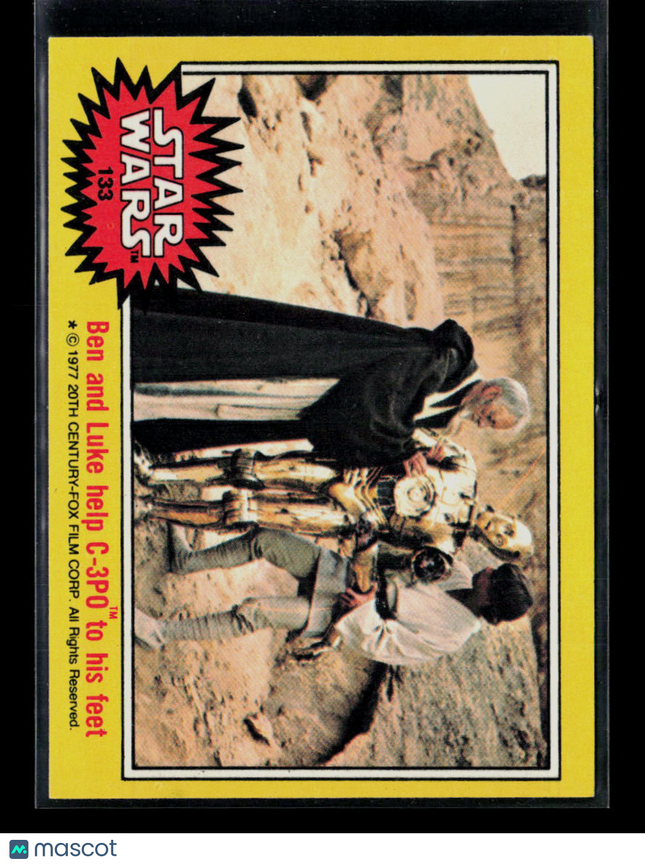 1977 Topps Star Wars Alec Guinness Anthony Daniels Mark Hamill #133