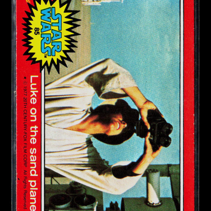 1977 Topps Star Wars Series 2 Mark Hamill Carrie Fisher #85