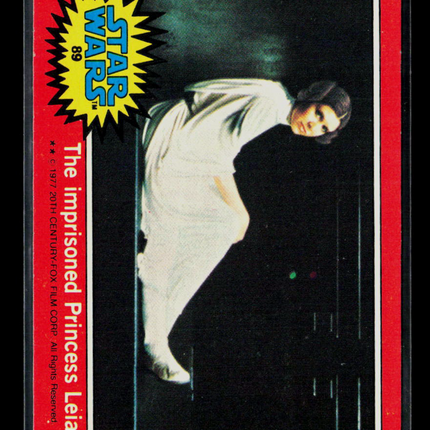 1977 Topps Star Wars Series 2 Carrie Fisher #89