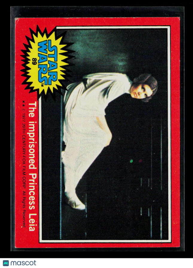 1977 Topps Star Wars Series 2 Carrie Fisher #89