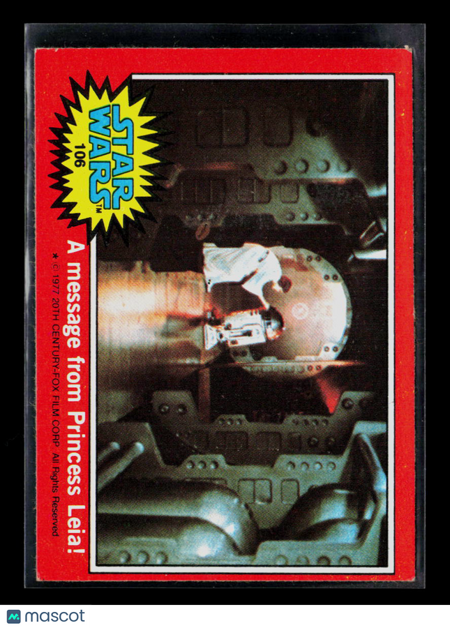 1977 Topps Star Wars Carrie Fisher #106