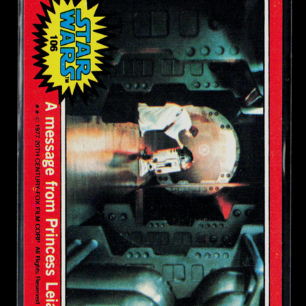 1977 Topps Star Wars Series 2 Carrie Fisher #106