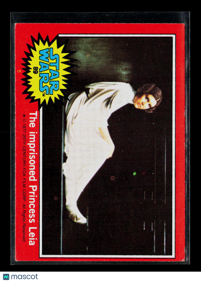 1977 Topps Star Wars Series 2 Carrie Fisher #89