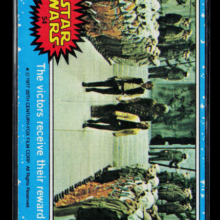 1977 Topps Star Wars Series 1 Harrison Ford Mark Hamill Peter Mayhew #54