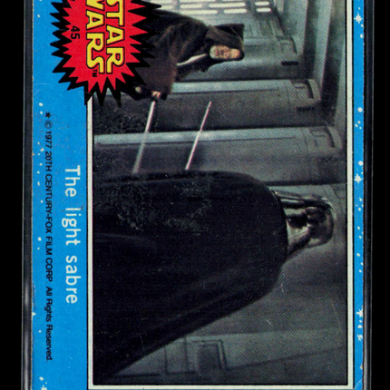 1977 Topps Star Wars Series 1 Alec Guinness David Prowse #45
