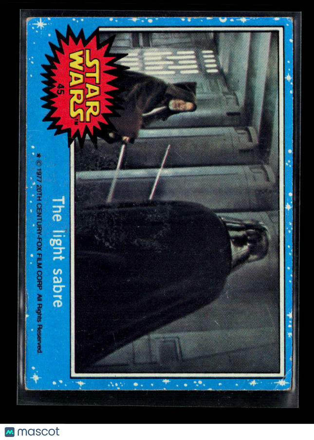 1977 Topps Star Wars Series 1 Alec Guinness David Prowse #45