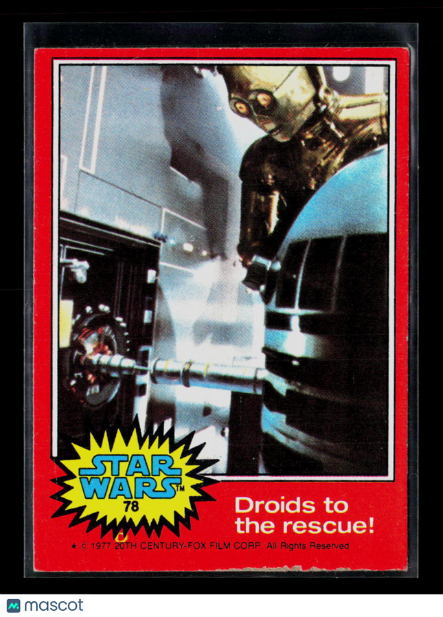 1977 Topps Star Wars Alec Guinness #78