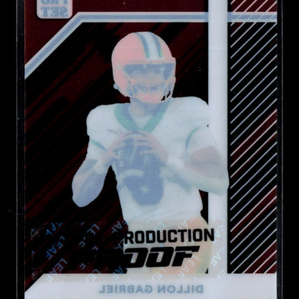 2024 Leaf Pro Set Dillon Gabriel Production Proof Maroon Production Proof 1/1