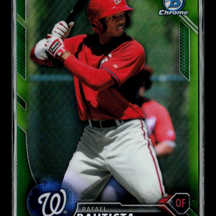 2016 Bowman Chrome Rafael Bautista #BCP49 Green Refractor /99