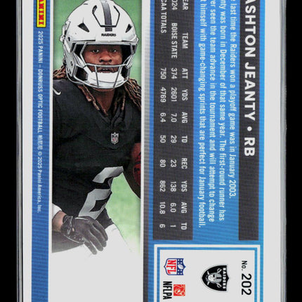 2025 Panini Donruss Optic Ashton Jeanty #202