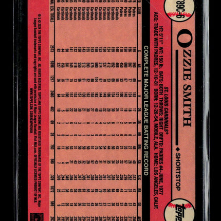 2024 Topps Chrome 1989 Topps Silver Pack Ozzie Smith #2T89C-6 Mojo Refractor