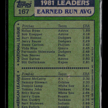 1982 Topps Nolan Ryan Steve McCatty #167