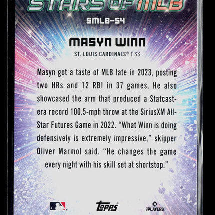 2024 Topps Stars of MLB Masyn Winn #SMLB-54 RC