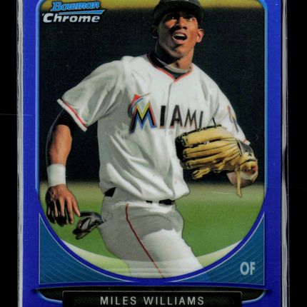 2013 Bowman Chrome Miles Williams #BDPP84 Blue Refractor 81/99