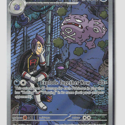 Pokemon 2025 Destined Rivals Team Rocket's Weezing #199/182