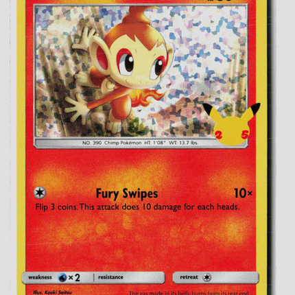 Pokemon 2021 Celebrations Chimchar #12/25