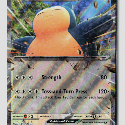 Pokemon 2025 Prismatic Evolutions Snorlax EX RR #76/131