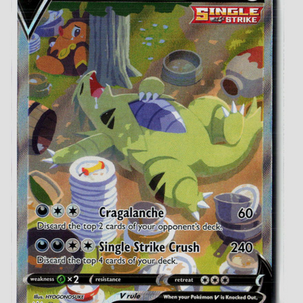 Pokemon 2021 Battle Styles Tyranitar V SR FA #155/163