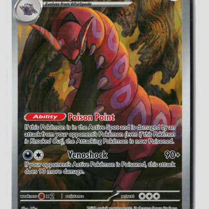 Pokemon 2025 Black Bolt Scolipede FA #134/86