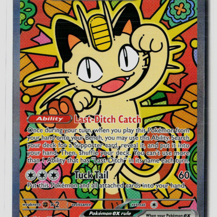 Pokemon 2026 Mega Evolution – Perfect Order Meowth EX SAR #121/88