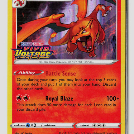 Pokemon 2020 Vivid Voltage Charizard #SWSH066