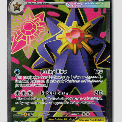 Pokemon 2026 Mega Evolution – Perfect Order Mega Starmie EX SAR #102/88