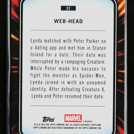2025 Topps Chrome Marvel Sapphire Web-Head #32