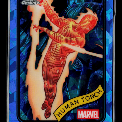 2025 Topps Chrome Marvel Sapphire Human Torch #40