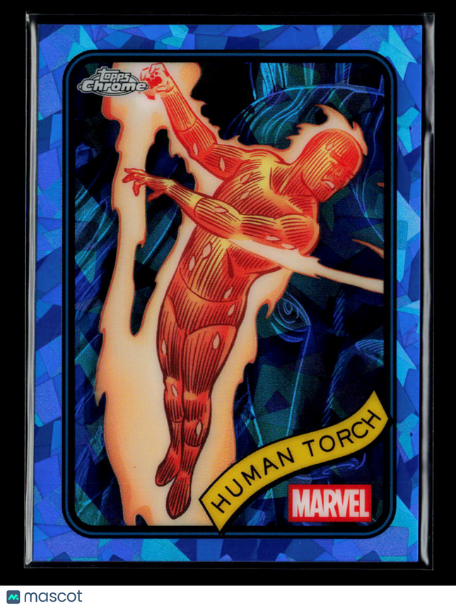 2025 Topps Chrome Marvel Sapphire Human Torch #40