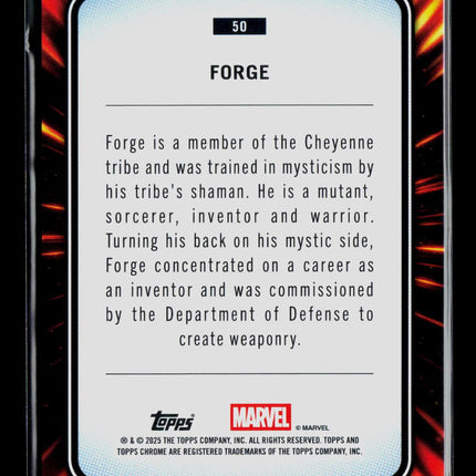 2025 Topps Chrome Marvel Sapphire Forge #50
