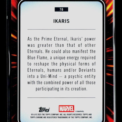 2025 Topps Chrome Marvel Sapphire Ikaris #76