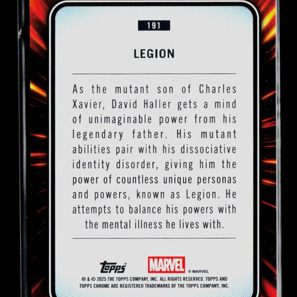 2025 Topps Chrome Marvel Sapphire Legion David Haller #191