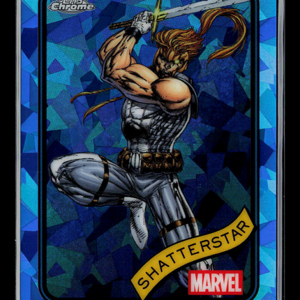 2025 Topps Chrome Marvel Sapphire Shatterstar #49