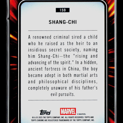 2025 Topps Chrome Marvel Sapphire Shang-Chi #159