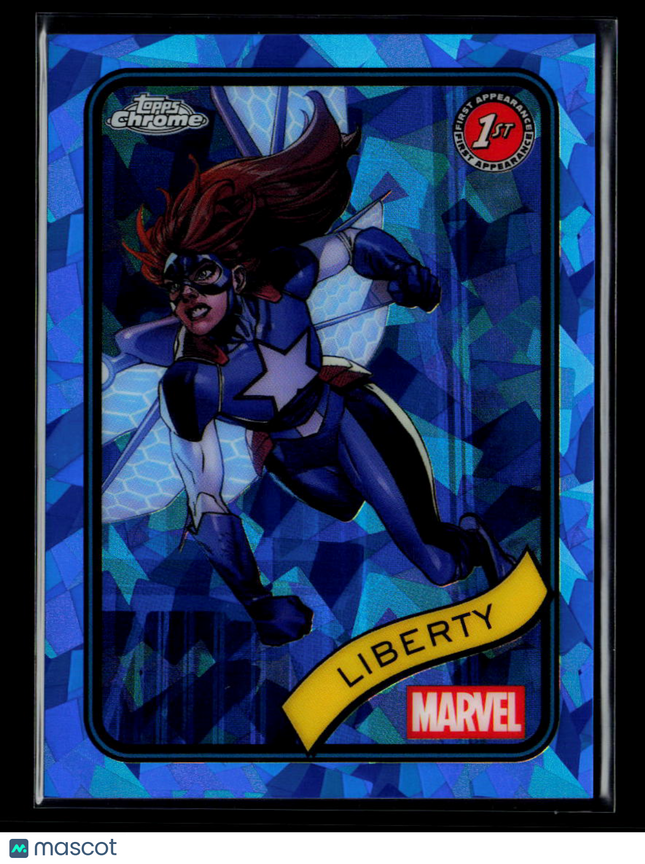 2025 Topps Chrome Marvel Sapphire Liberty 1st Appearance #198