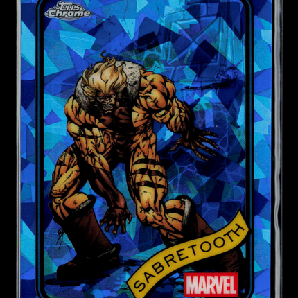 2025 Topps Chrome Marvel Sapphire Sabretooth #92