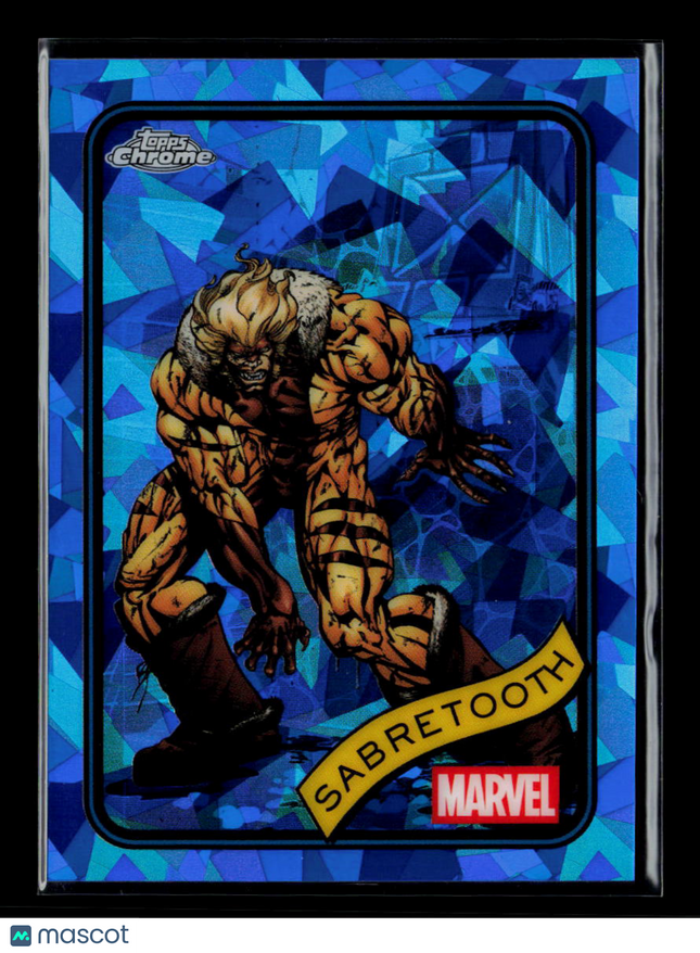 2025 Topps Chrome Marvel Sapphire Sabretooth #92