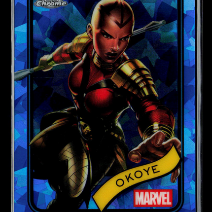 2025 Topps Chrome Marvel Sapphire Okoye #58