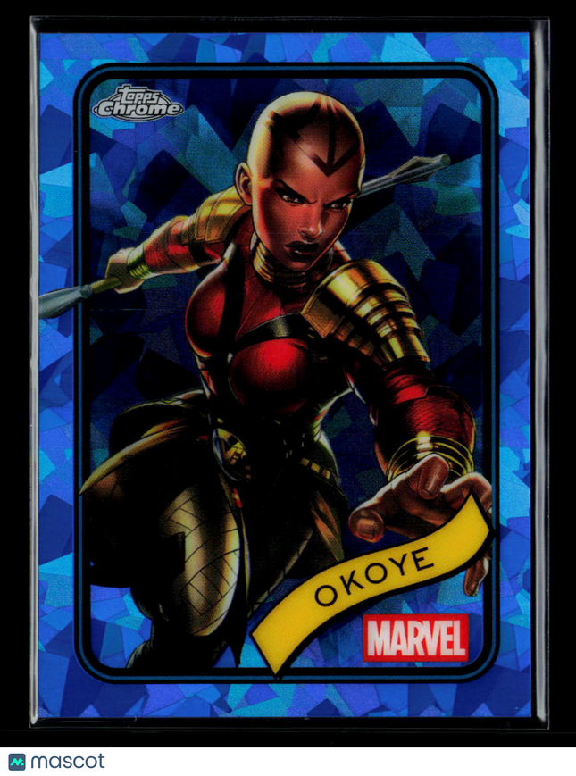 2025 Topps Chrome Marvel Sapphire Okoye #58