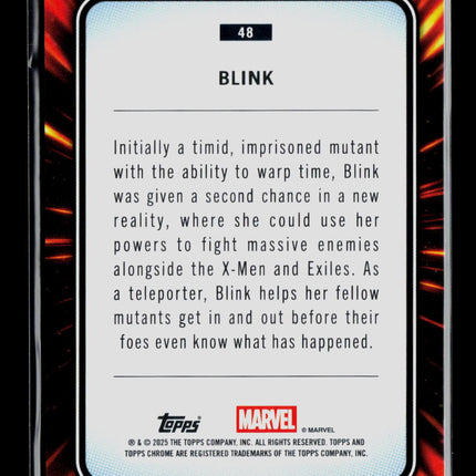 2025 Topps Chrome Marvel Sapphire Blink #48
