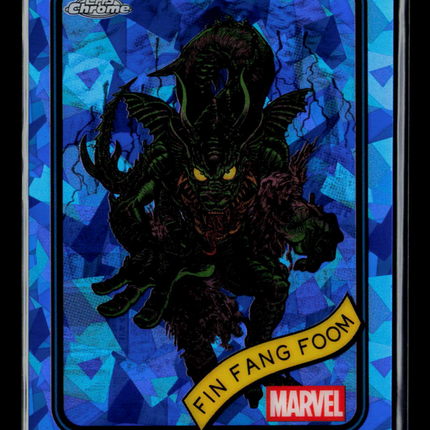 2025 Topps Chrome Marvel Sapphire Fin Fang Foom #53
