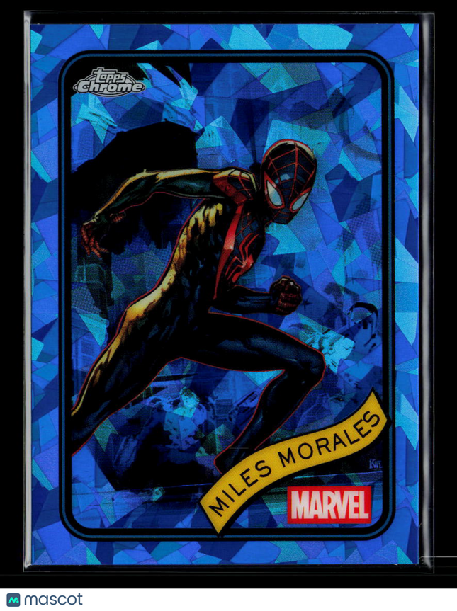 2025 Topps Chrome Marvel Sapphire Miles Morales Spider-Man #176