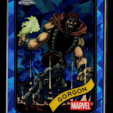 2025 Topps Chrome Marvel Sapphire Gorgon #195