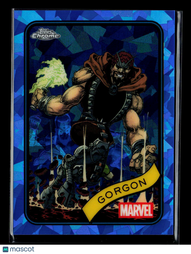 2025 Topps Chrome Marvel Sapphire Gorgon #195