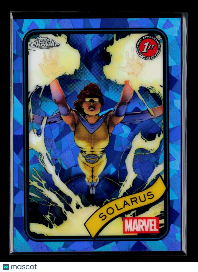 2025 Topps Chrome Marvel Sapphire Mallory Gibbs Solarus 1st Appearance #8