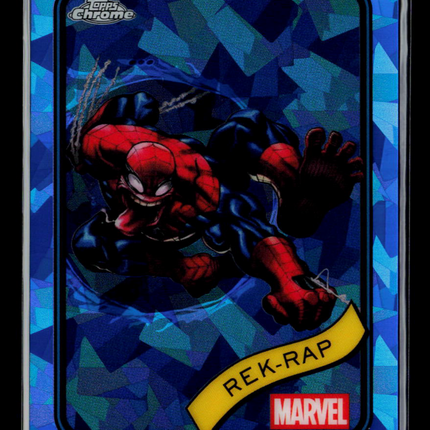 2025 Topps Chrome Marvel Sapphire Rek-Rap Spider-Man #54