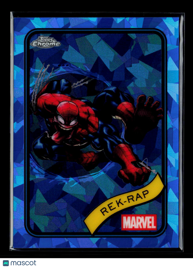 2025 Topps Chrome Marvel Sapphire Rek-Rap Spider-Man #54