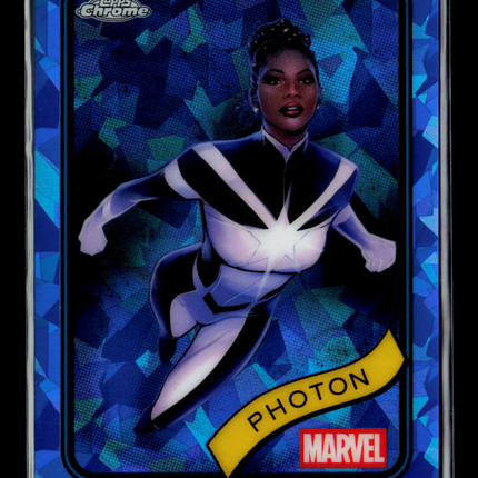 2025 Topps Chrome Marvel Sapphire Photon Monica Rambeau #24